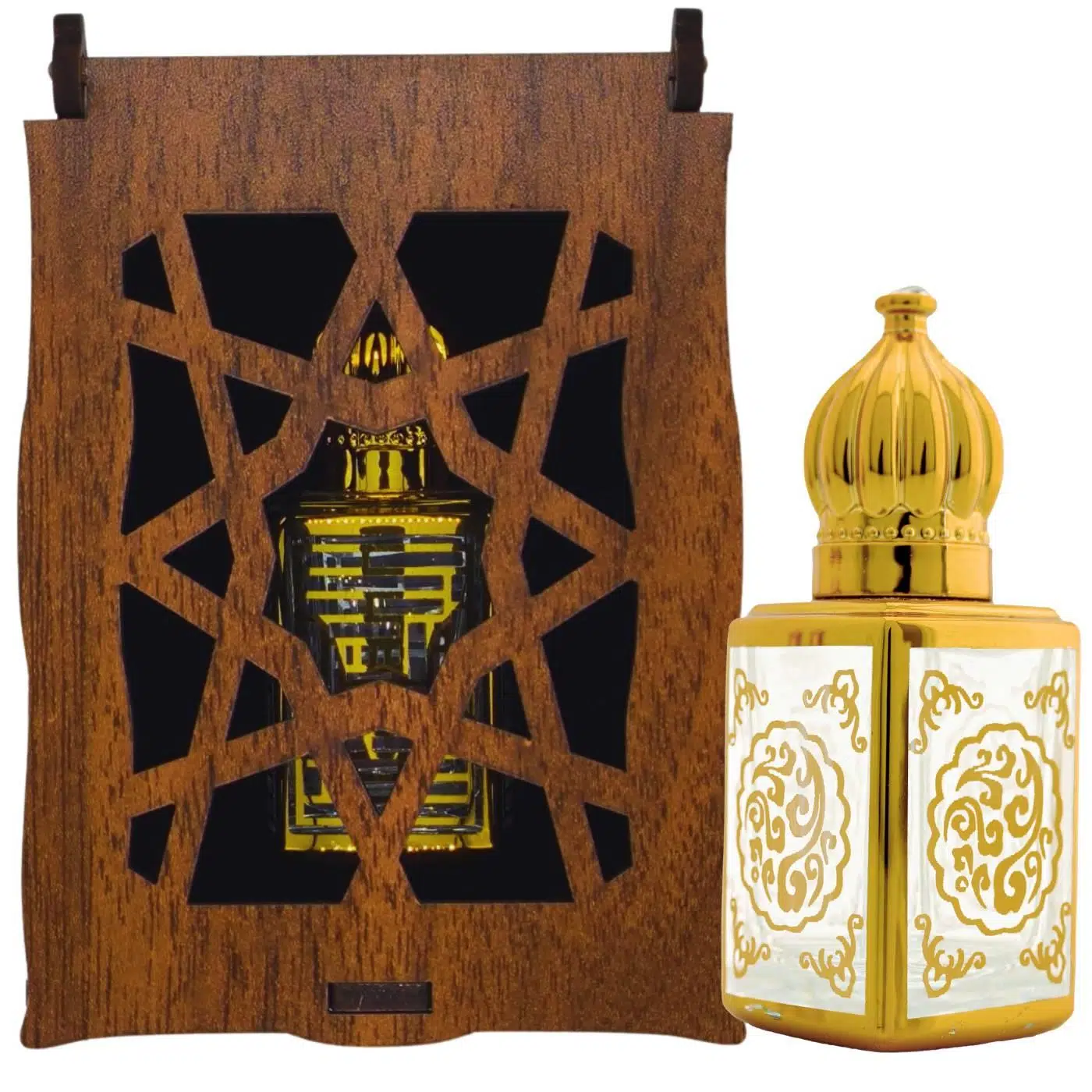 Beyaz Misk Kokusu 13 Ml Premium Esans Cam Şişesinde Roll-on Hediyelik Ahşap Kutulu SKU-3573