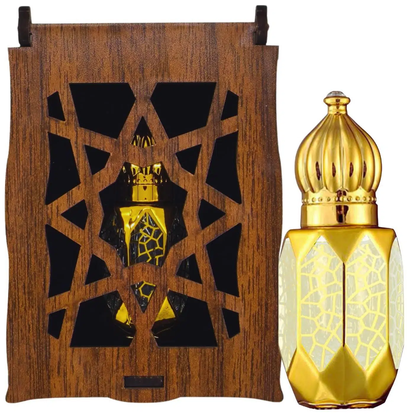 Beyaz Misk Kokusu 8 Ml Premium Esans Cam Şişesinde Roll-on Hediyelik Ahşap Kutulu SKU-3559