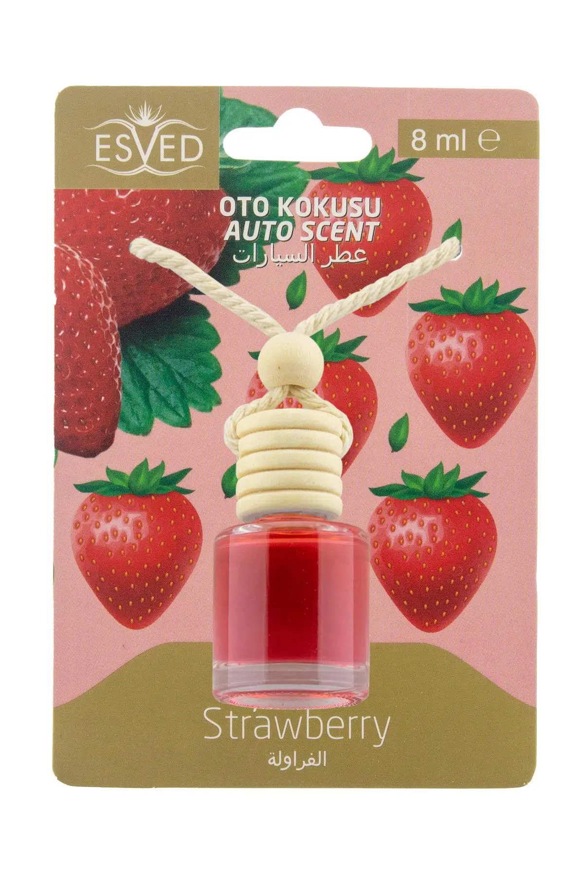 Çilek Kokusu 8 Ml Araba Kokusu Cam Şişe