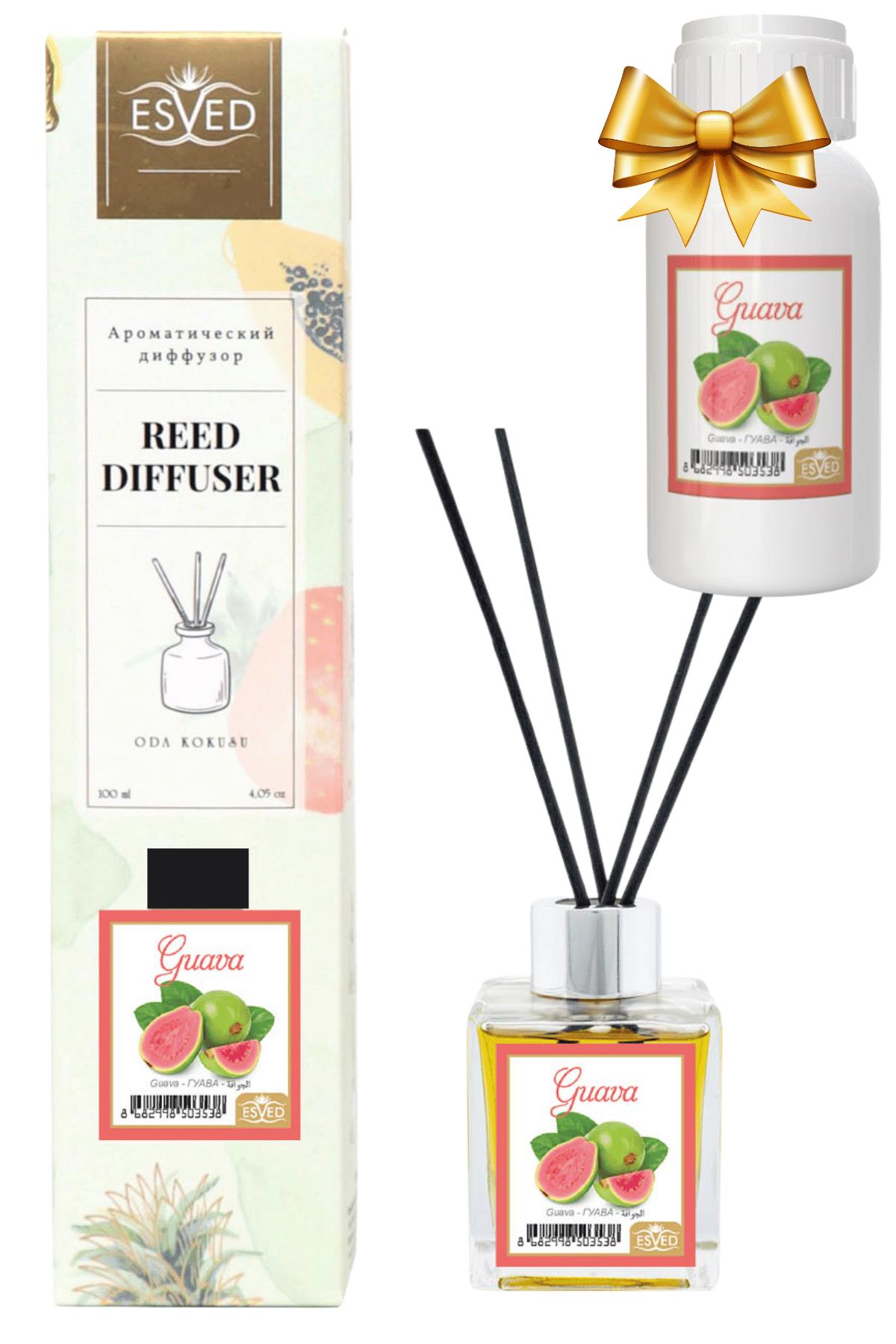 Guava Kokusu 100 Ml Çubuklu Oda Kokusu Yedek Dolum Şişesi Hediyeli