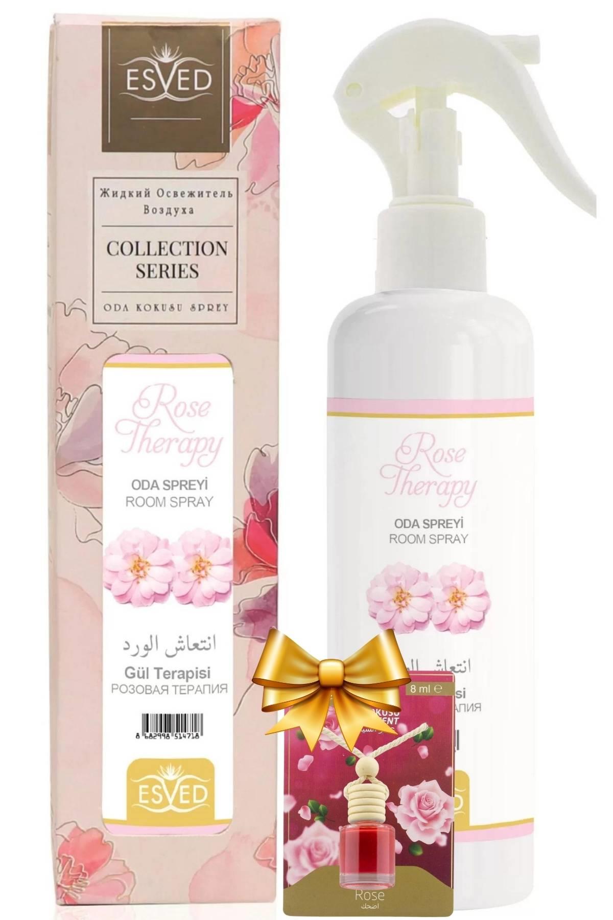 Gül Terapisi Kokusu Sprey 400Ml. Gül Terapisi Kokusu Araba Kokusu 8Ml. Hediyeli