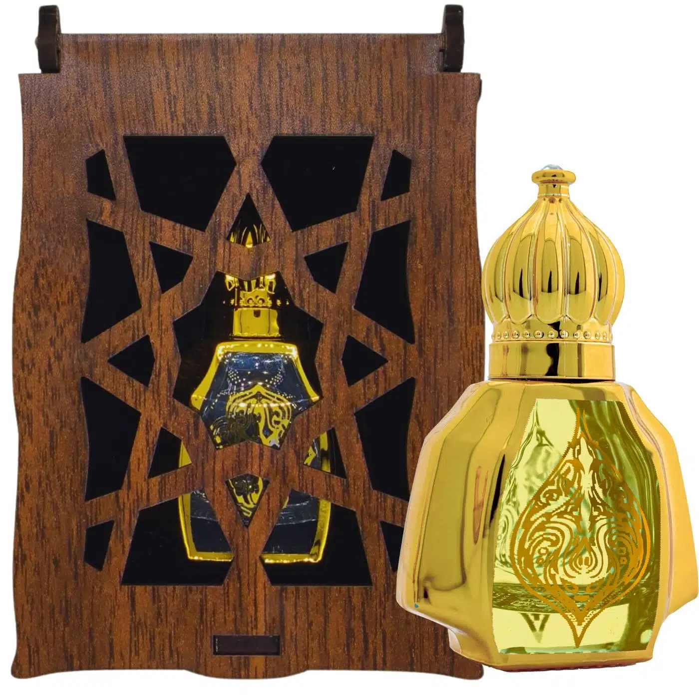 Hacerül Esved Kokusu 12 Ml Premium Esans Cam Şişesinde Roll-on Hediyelik Ahşap Kutulu