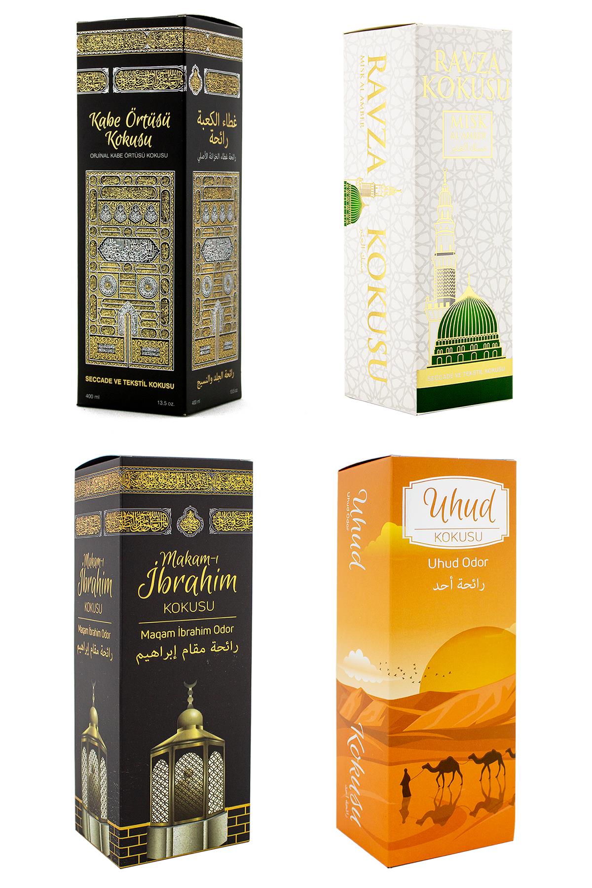 Kabe Örtüsü Kokusu Medine Ravza Kokusu Makamı İbrahim Kokusu Ve Uhud Kokusu Sprey 400 Ml.