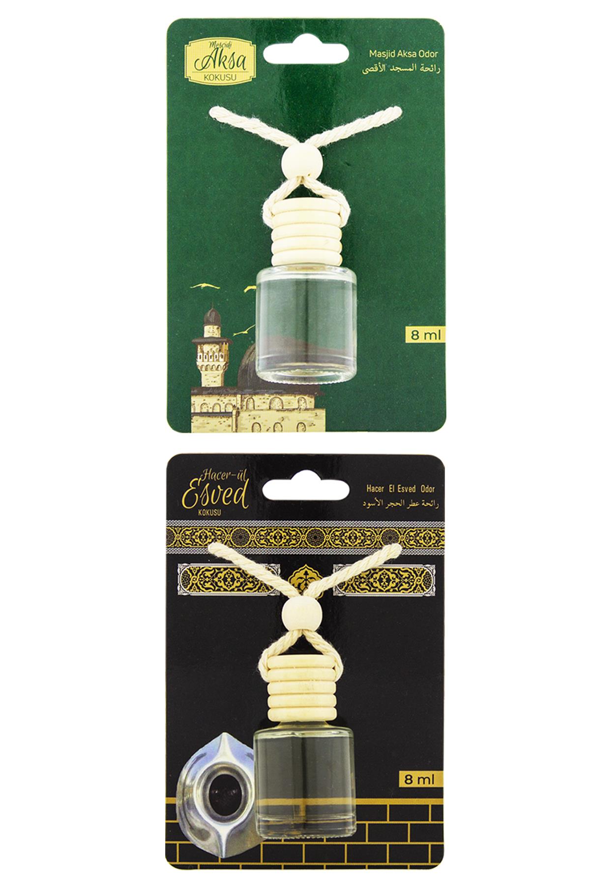 Mescidi Aksa Kokusu Ve Hacerül Esved Kokusu 8 Ml Araba Kokusu Cam Şişe