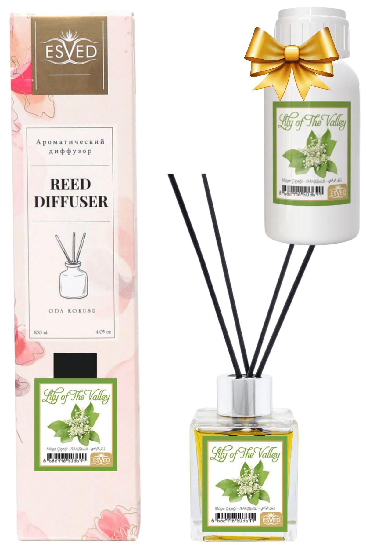 Müge Çiçeği Kokusu 100 Ml Çubuklu Oda Kokusu Yedek Dolum Şişesi Hediyeli