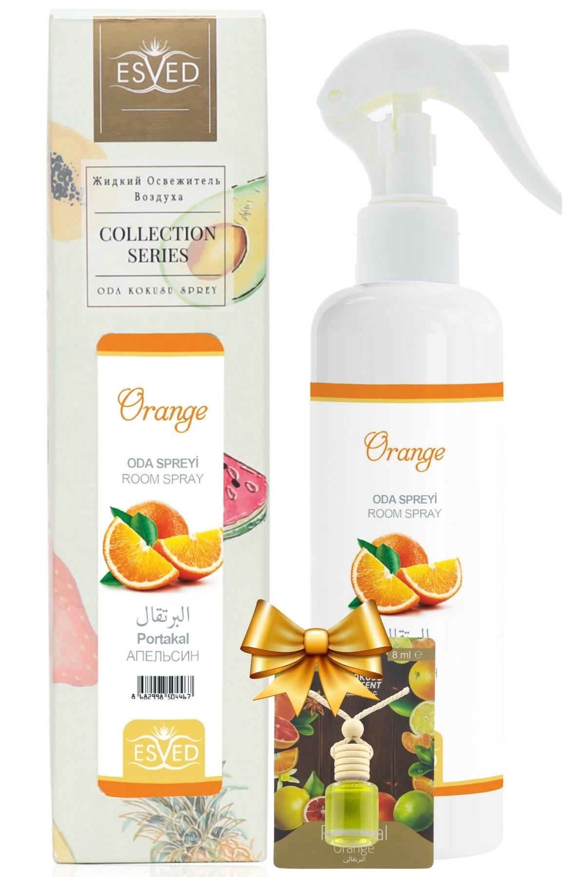Portakal Kokusu Sprey 400Ml. Portakal Kokusu Araba Kokusu 8Ml. Hediyeli