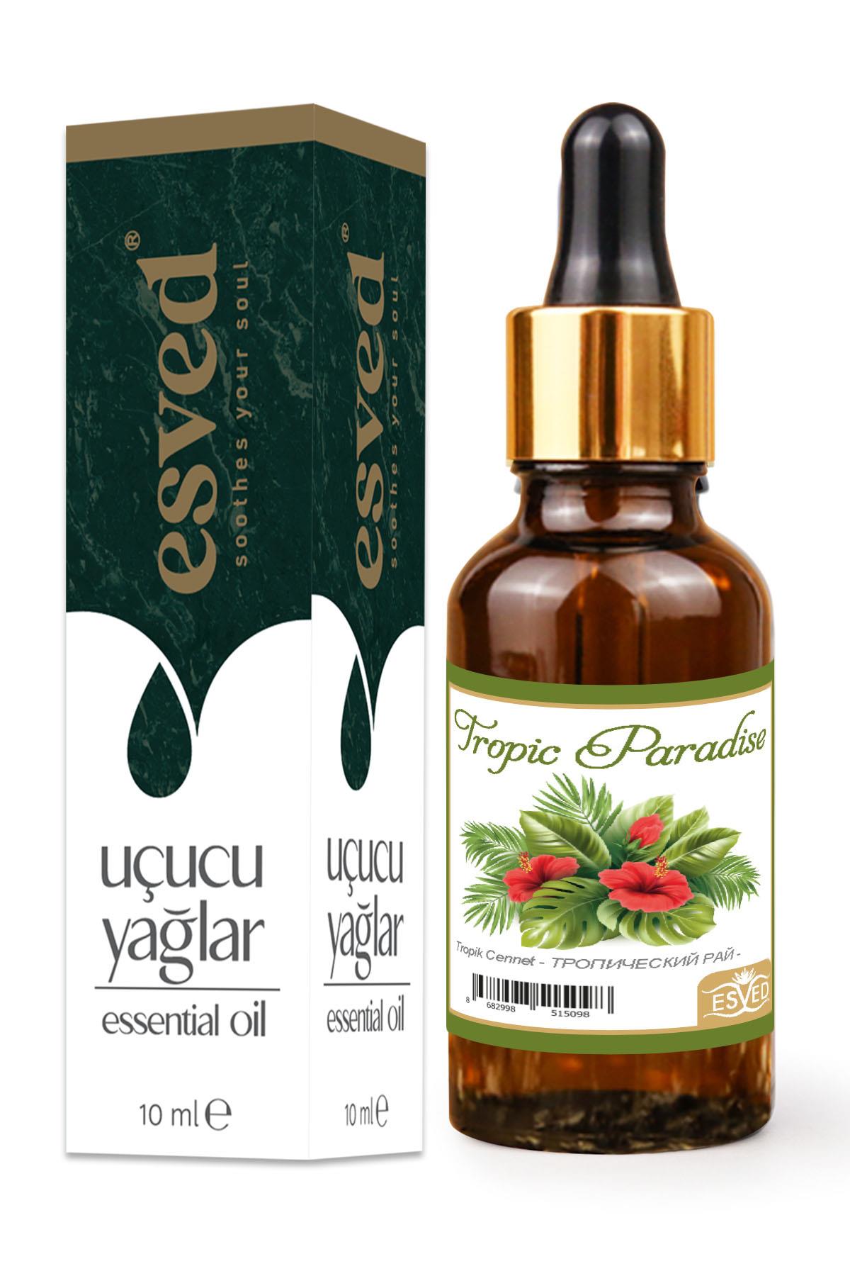 Tropik Cennet Kokusu Saf Esansiyel Uçucu Yağ Buhurdanlık Yağı Difüzör Esansı Aromaterapi Ortam Koku 10ml