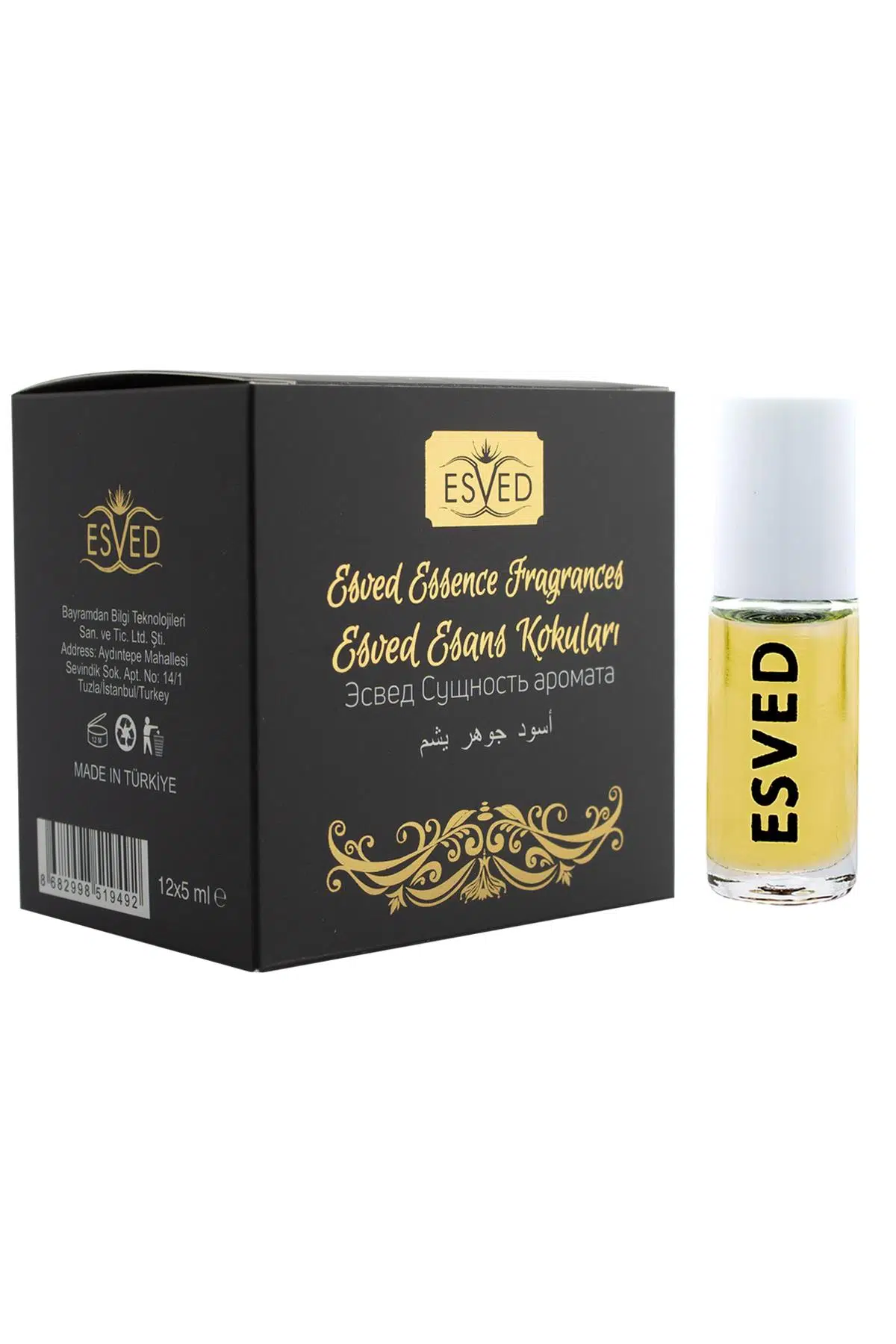 Uhud Kokusu Parfüm Esansı Alkolsüz Esans 5Ml. 12'li Paket