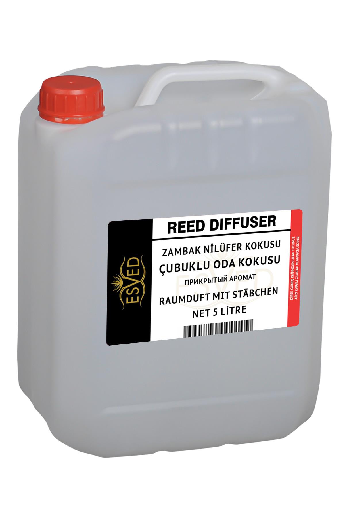 Zambak Nilüfer Kokusu Çubuklu Oda Kokusu Yedeği 5 Litre